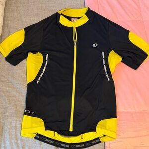 Pearl Izumi Yellow and Black Cycling Top